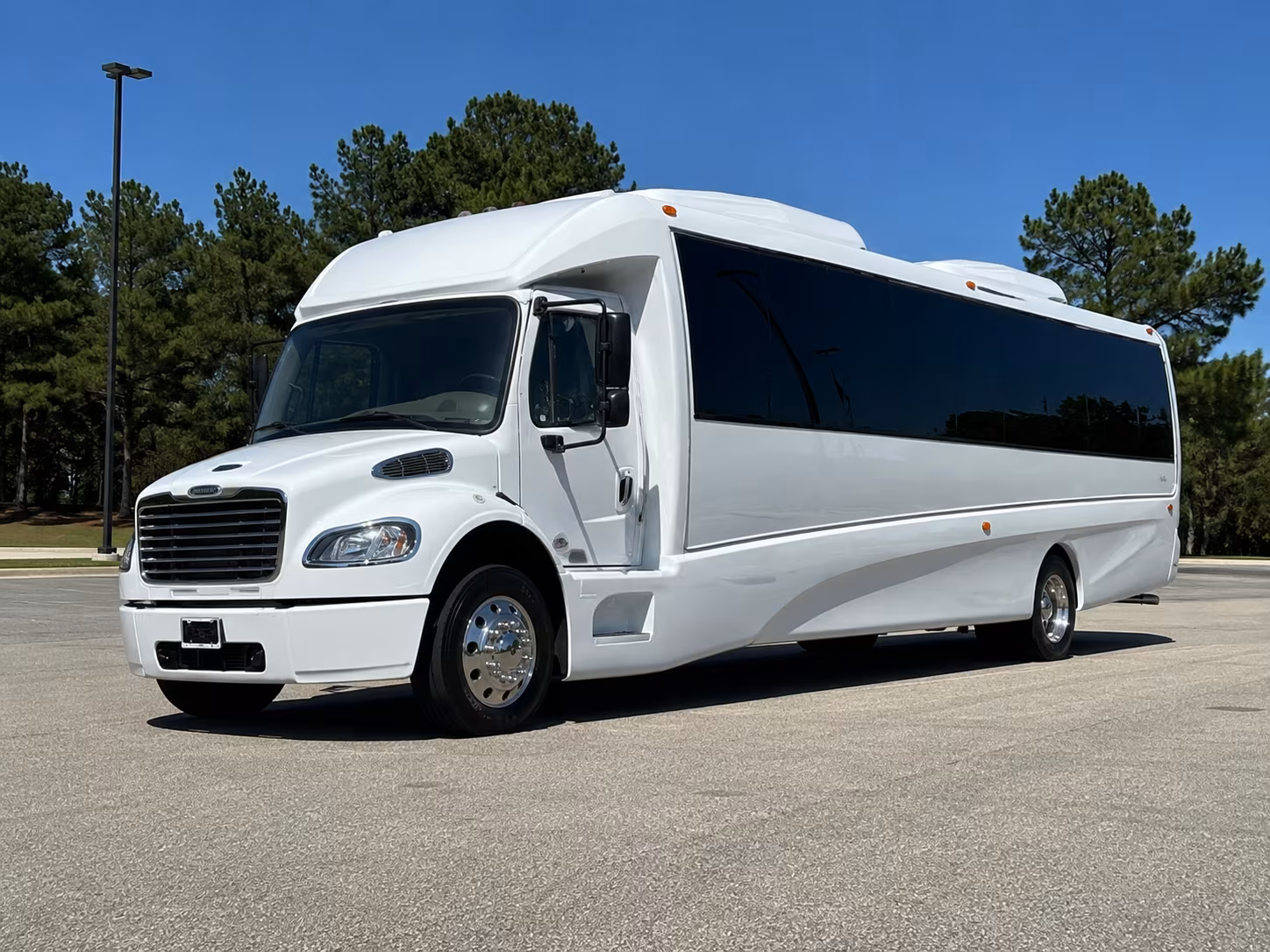 Passenger seating aboard a party bus rental serving Hollywood