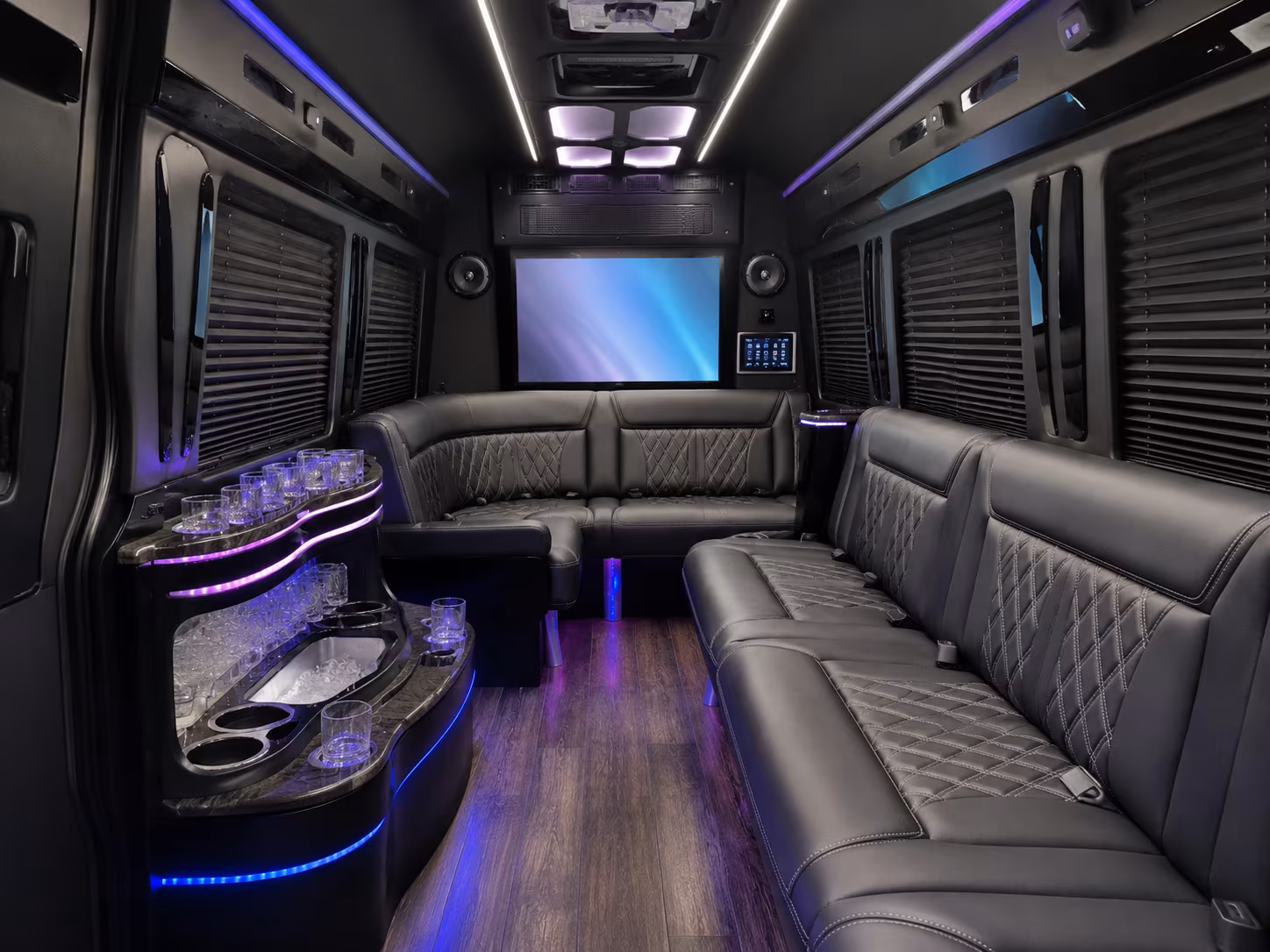 Hollywood Airport Shuttle & Transportation party bus exterior
