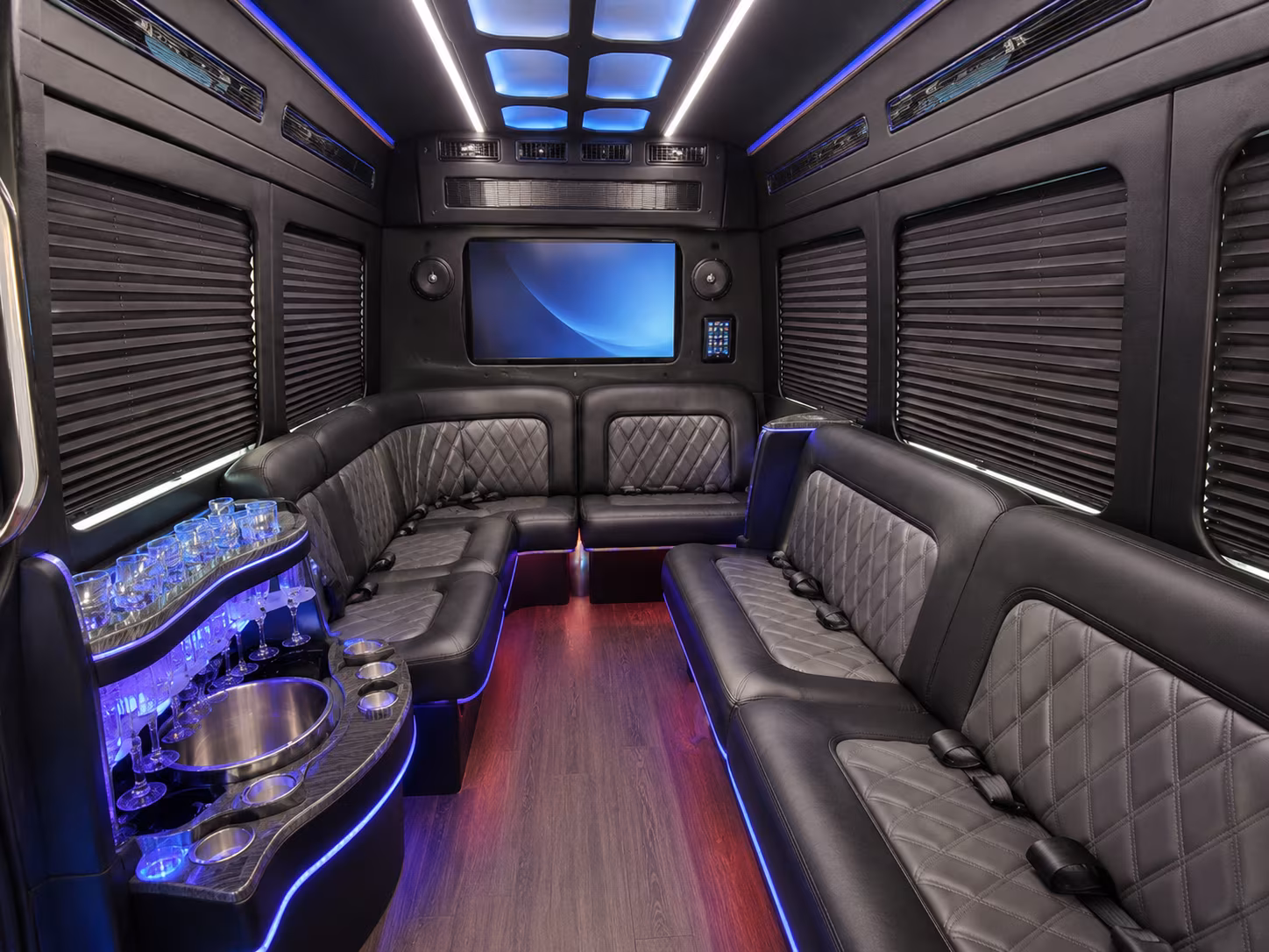 Hollywood Airport Shuttle & Transportation onboard seating