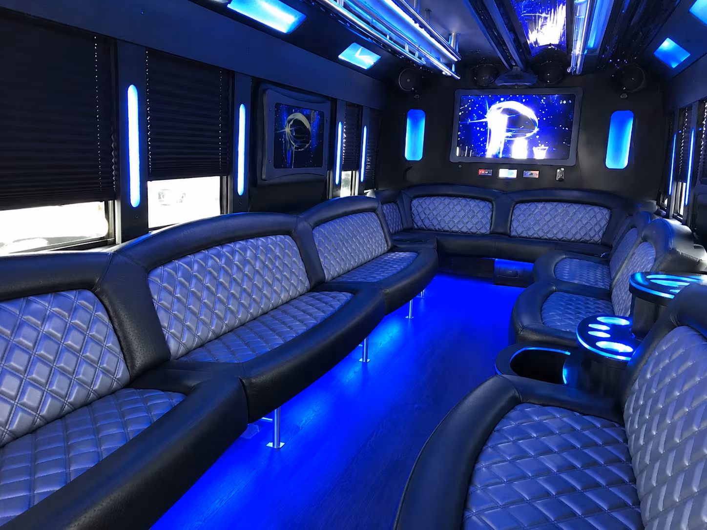 Hollywood Private Event Transportation party bus exterior
