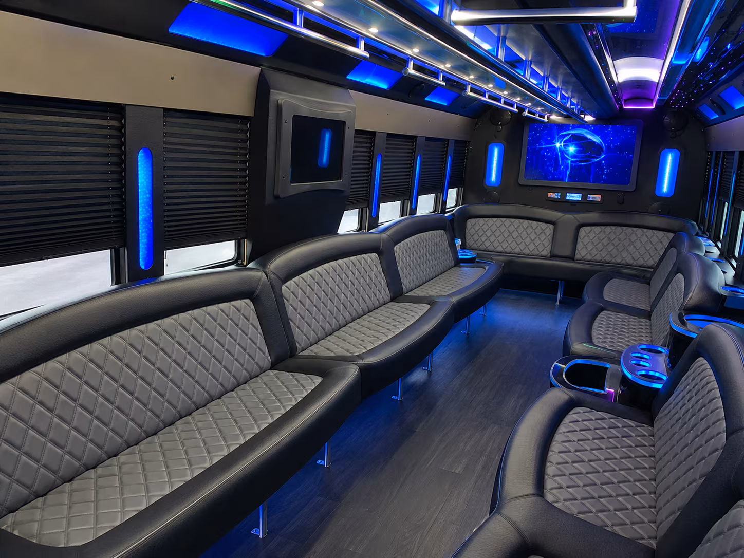 Hollywood Private Event Transportation party bus exterior