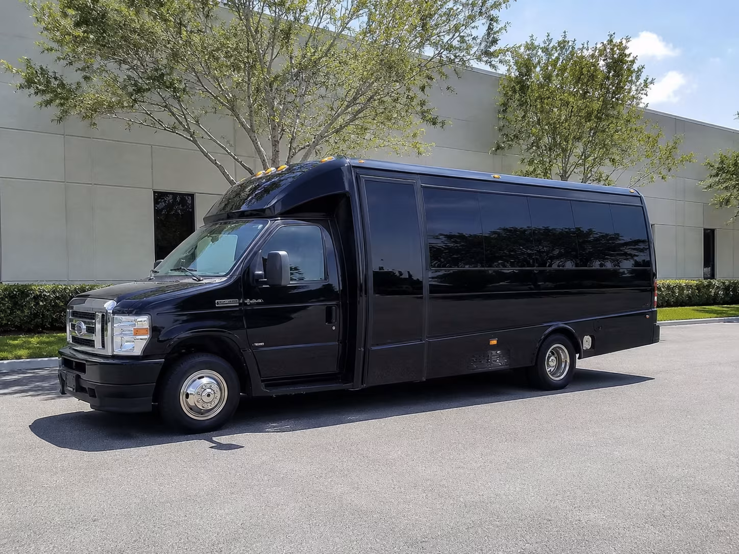 Hollywood School Event Transportation party bus exterior