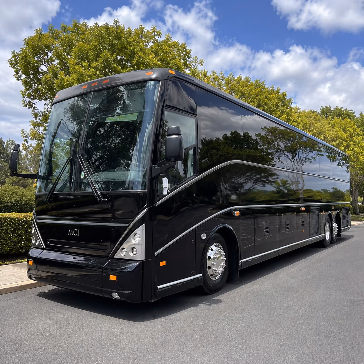 Hollywood School Event Transportation party bus exterior