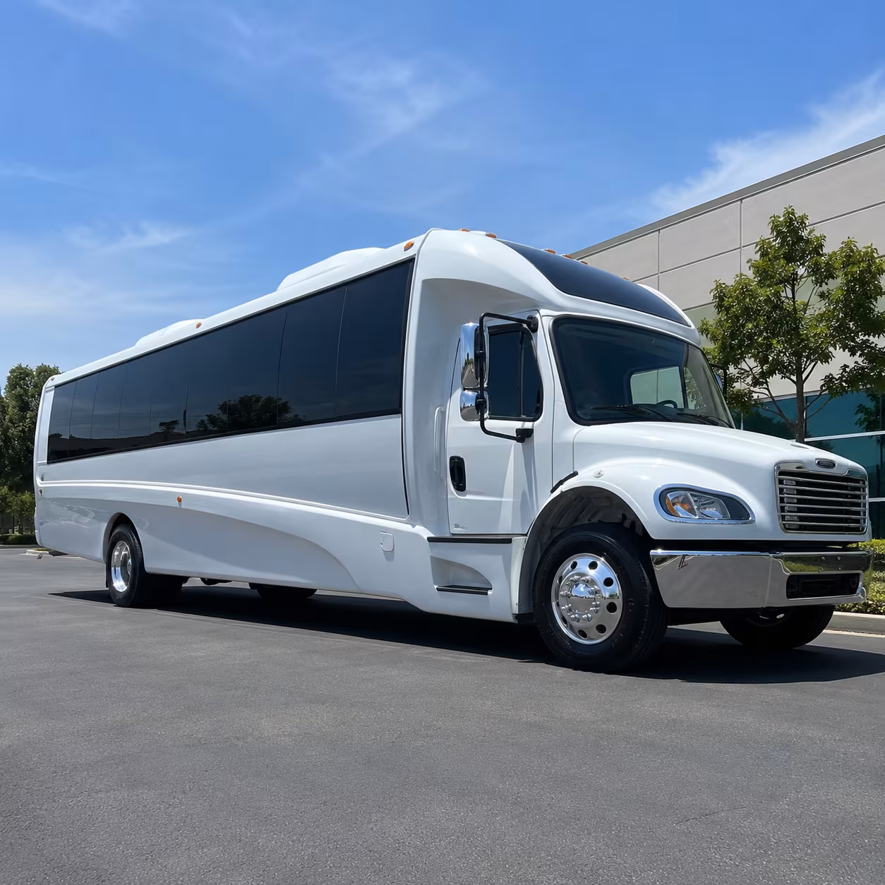 Hollywood School Event Transportation party bus exterior