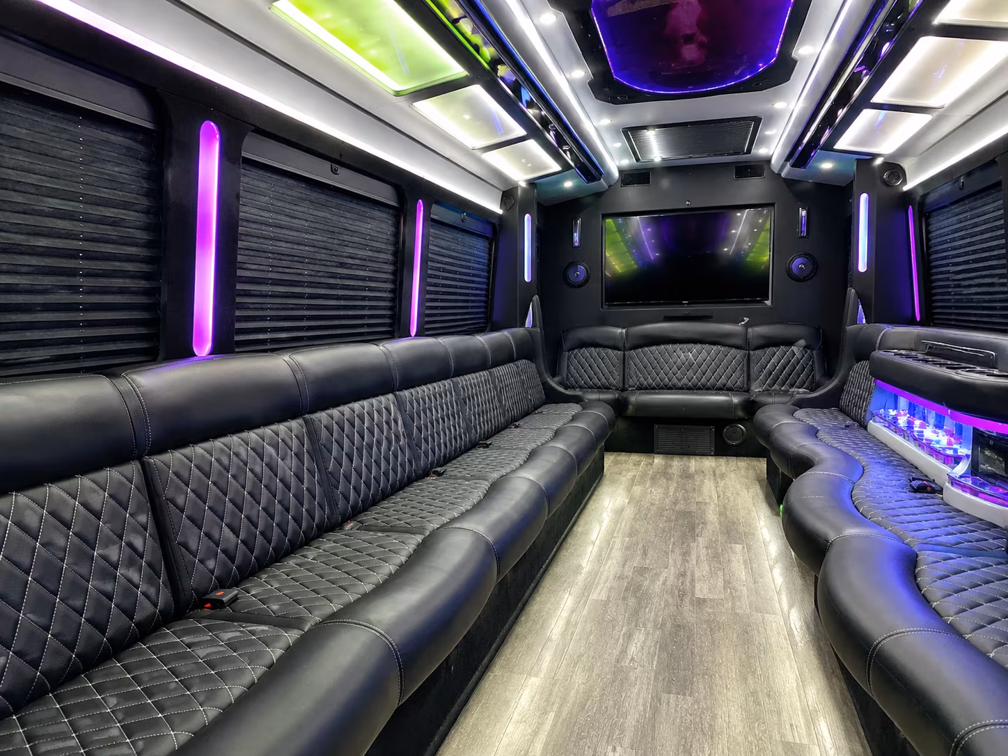 Hollywood Sporting Event Transportation party bus exterior