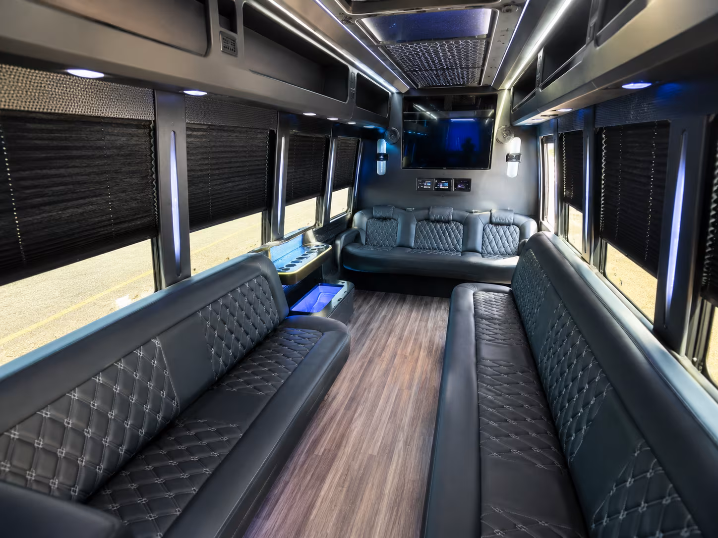 Hollywood Sporting Event Transportation party bus exterior